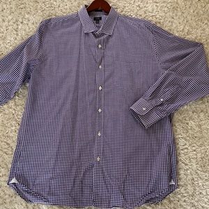 J Crew casual bottom down plaid shirt.